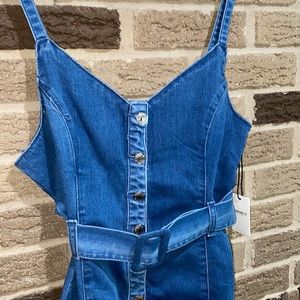 Size large dark denim dress